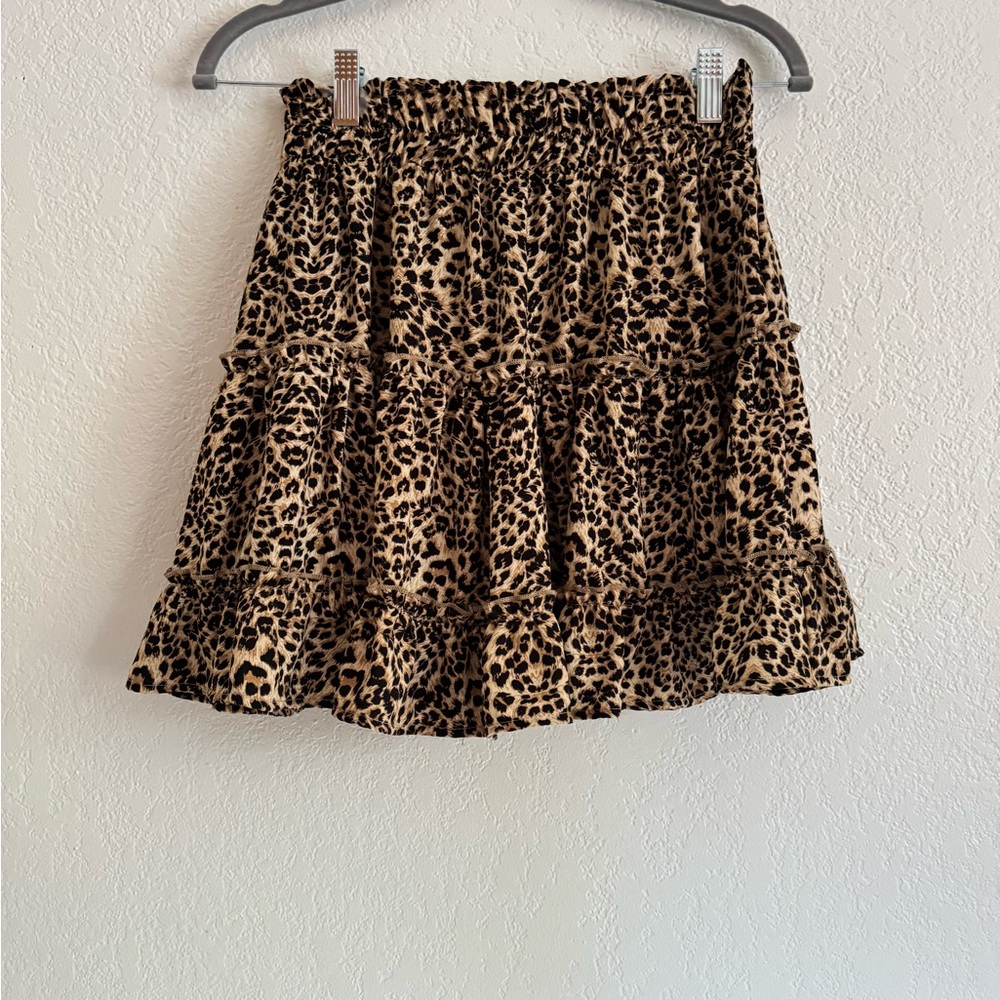 Leopard Print Women's Skirt